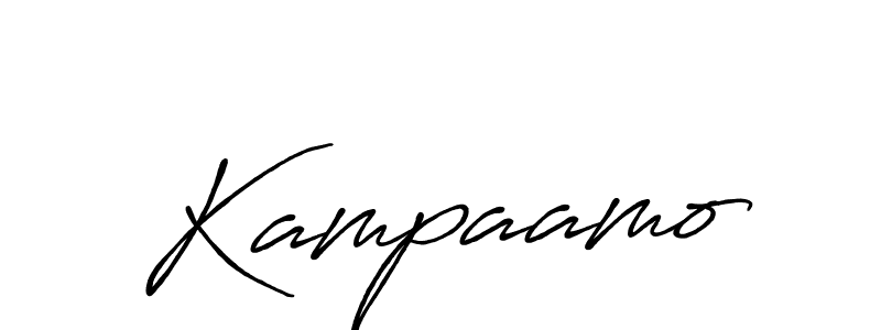 How to make Kampaamo name signature. Use Antro_Vectra_Bolder style for creating short signs online. This is the latest handwritten sign. Kampaamo signature style 7 images and pictures png