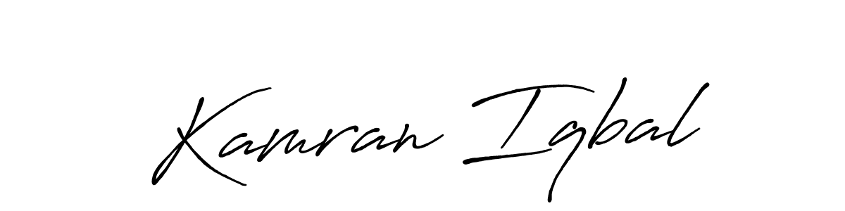 How to make Kamran Iqbal signature? Antro_Vectra_Bolder is a professional autograph style. Create handwritten signature for Kamran Iqbal name. Kamran Iqbal signature style 7 images and pictures png