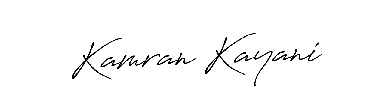 You should practise on your own different ways (Antro_Vectra_Bolder) to write your name (Kamran Kayani) in signature. don't let someone else do it for you. Kamran Kayani signature style 7 images and pictures png