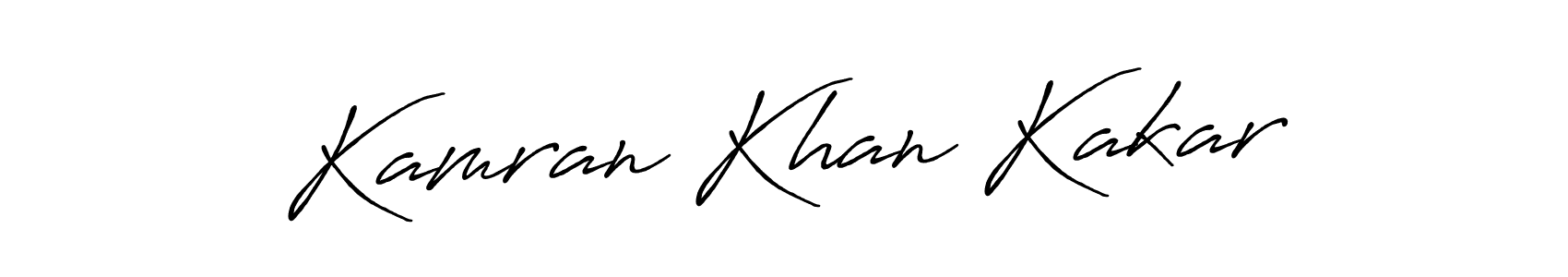 Design your own signature with our free online signature maker. With this signature software, you can create a handwritten (Antro_Vectra_Bolder) signature for name Kamran Khan Kakar. Kamran Khan Kakar signature style 7 images and pictures png