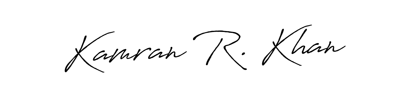 This is the best signature style for the Kamran R. Khan name. Also you like these signature font (Antro_Vectra_Bolder). Mix name signature. Kamran R. Khan signature style 7 images and pictures png