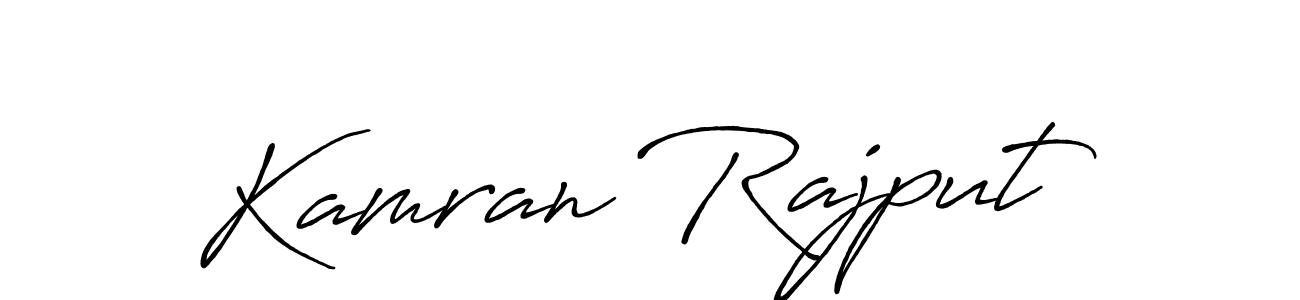 Also we have Kamran Rajput name is the best signature style. Create professional handwritten signature collection using Antro_Vectra_Bolder autograph style. Kamran Rajput signature style 7 images and pictures png