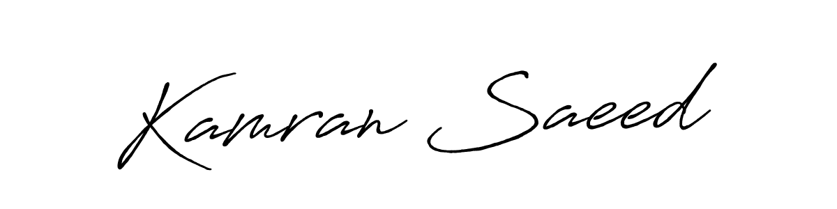 You should practise on your own different ways (Antro_Vectra_Bolder) to write your name (Kamran Saeed) in signature. don't let someone else do it for you. Kamran Saeed signature style 7 images and pictures png