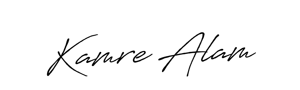if you are searching for the best signature style for your name Kamre Alam. so please give up your signature search. here we have designed multiple signature styles  using Antro_Vectra_Bolder. Kamre Alam signature style 7 images and pictures png