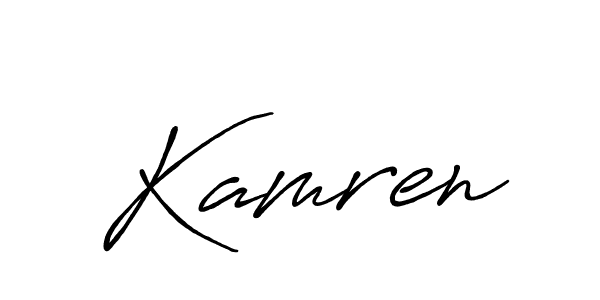 It looks lik you need a new signature style for name Kamren. Design unique handwritten (Antro_Vectra_Bolder) signature with our free signature maker in just a few clicks. Kamren signature style 7 images and pictures png