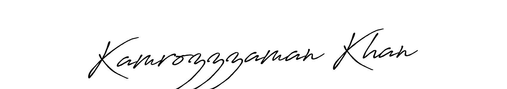 This is the best signature style for the Kamrozzzaman Khan name. Also you like these signature font (Antro_Vectra_Bolder). Mix name signature. Kamrozzzaman Khan signature style 7 images and pictures png