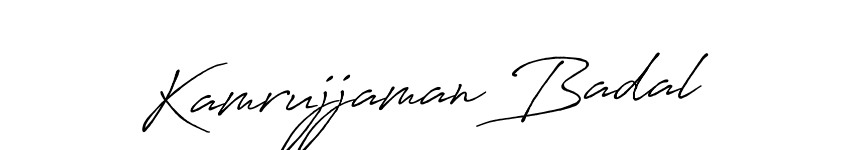 Design your own signature with our free online signature maker. With this signature software, you can create a handwritten (Antro_Vectra_Bolder) signature for name Kamrujjaman Badal. Kamrujjaman Badal signature style 7 images and pictures png