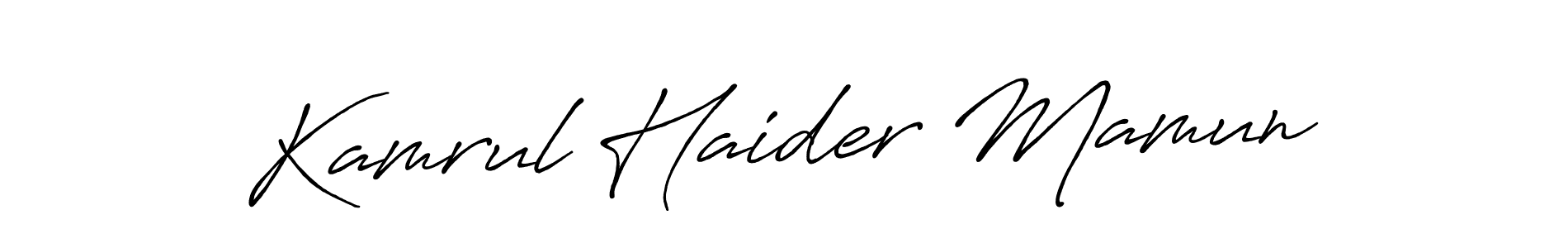 You should practise on your own different ways (Antro_Vectra_Bolder) to write your name (Kamrul Haider Mamun) in signature. don't let someone else do it for you. Kamrul Haider Mamun signature style 7 images and pictures png