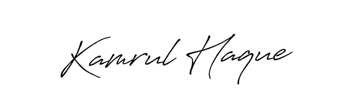 Also You can easily find your signature by using the search form. We will create Kamrul Haque name handwritten signature images for you free of cost using Antro_Vectra_Bolder sign style. Kamrul Haque signature style 7 images and pictures png