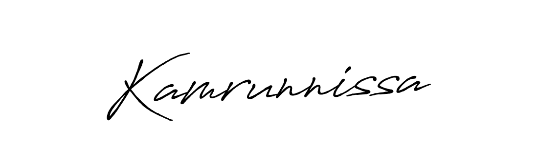 Make a beautiful signature design for name Kamrunnissa. Use this online signature maker to create a handwritten signature for free. Kamrunnissa signature style 7 images and pictures png