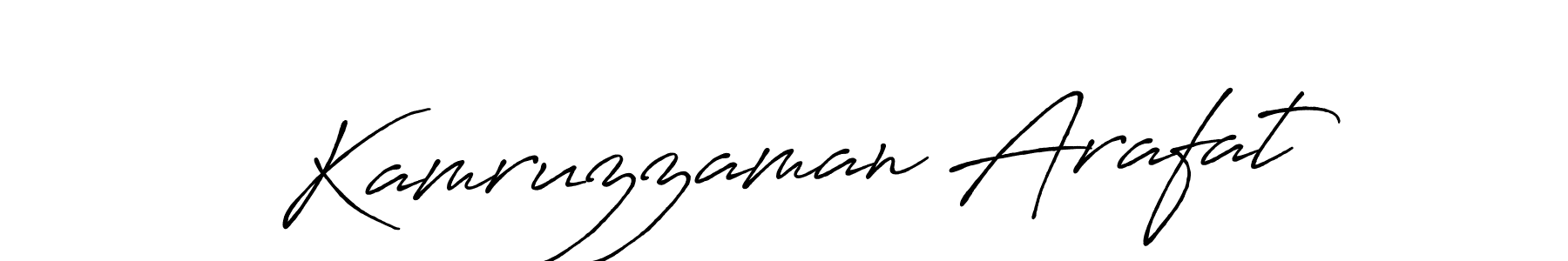 Kamruzzaman Arafat stylish signature style. Best Handwritten Sign (Antro_Vectra_Bolder) for my name. Handwritten Signature Collection Ideas for my name Kamruzzaman Arafat. Kamruzzaman Arafat signature style 7 images and pictures png