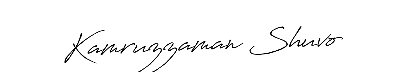 if you are searching for the best signature style for your name Kamruzzaman Shuvo. so please give up your signature search. here we have designed multiple signature styles  using Antro_Vectra_Bolder. Kamruzzaman Shuvo signature style 7 images and pictures png