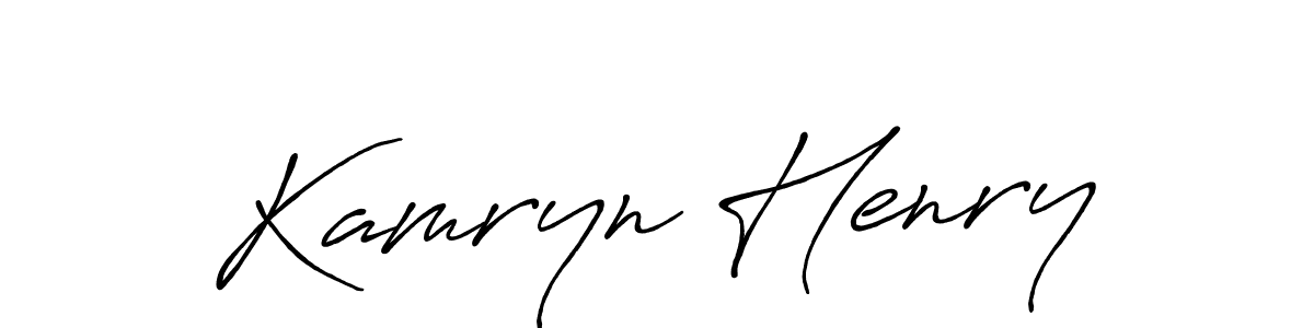 You should practise on your own different ways (Antro_Vectra_Bolder) to write your name (Kamryn Henry) in signature. don't let someone else do it for you. Kamryn Henry signature style 7 images and pictures png