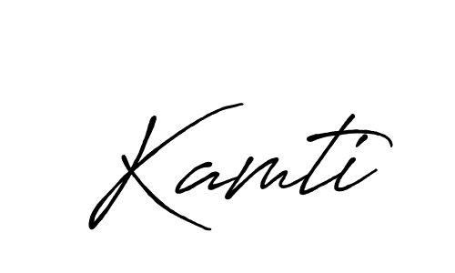 Kamti stylish signature style. Best Handwritten Sign (Antro_Vectra_Bolder) for my name. Handwritten Signature Collection Ideas for my name Kamti. Kamti signature style 7 images and pictures png