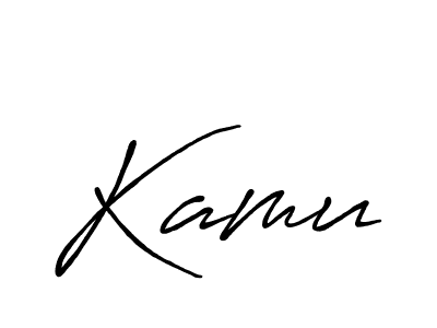 Also we have Kamu name is the best signature style. Create professional handwritten signature collection using Antro_Vectra_Bolder autograph style. Kamu signature style 7 images and pictures png