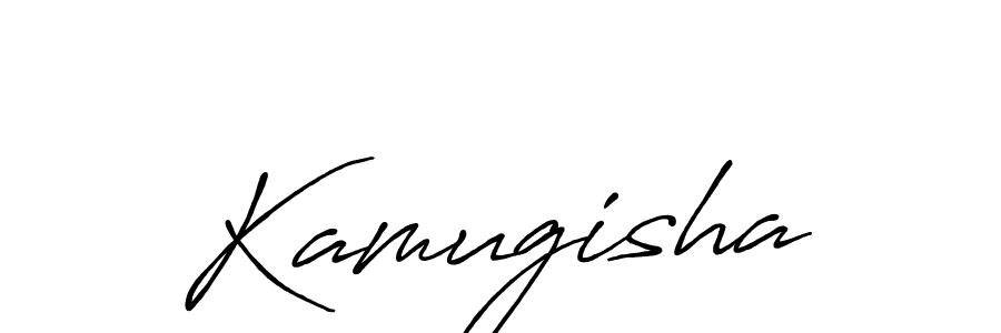 Make a beautiful signature design for name Kamugisha. With this signature (Antro_Vectra_Bolder) style, you can create a handwritten signature for free. Kamugisha signature style 7 images and pictures png