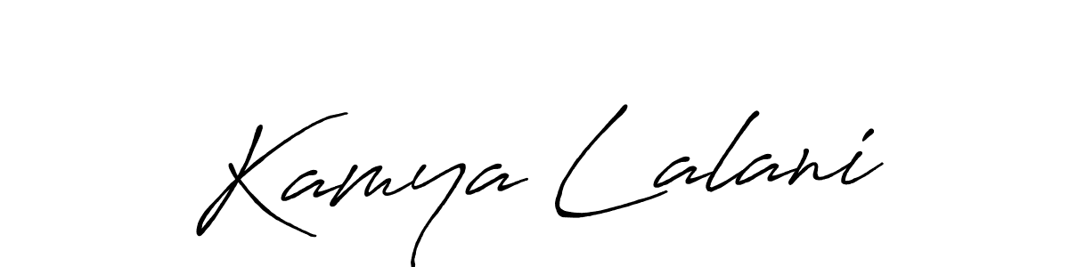 You can use this online signature creator to create a handwritten signature for the name Kamya Lalani. This is the best online autograph maker. Kamya Lalani signature style 7 images and pictures png
