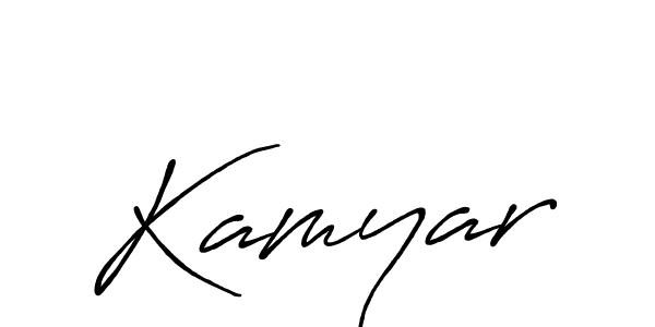 The best way (Antro_Vectra_Bolder) to make a short signature is to pick only two or three words in your name. The name Kamyar include a total of six letters. For converting this name. Kamyar signature style 7 images and pictures png