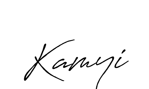 How to make Kamyi signature? Antro_Vectra_Bolder is a professional autograph style. Create handwritten signature for Kamyi name. Kamyi signature style 7 images and pictures png