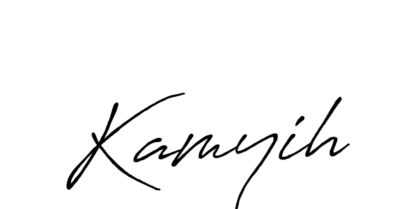 Create a beautiful signature design for name Kamyih. With this signature (Antro_Vectra_Bolder) fonts, you can make a handwritten signature for free. Kamyih signature style 7 images and pictures png