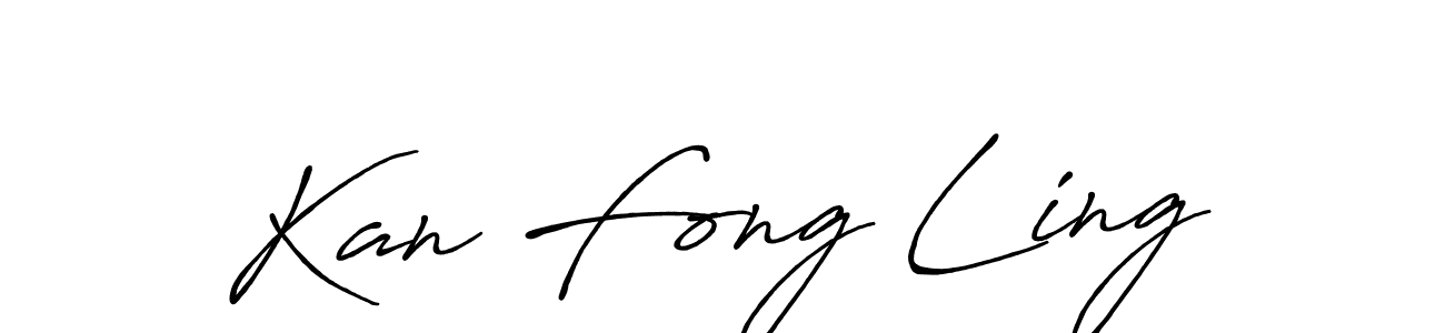 Design your own signature with our free online signature maker. With this signature software, you can create a handwritten (Antro_Vectra_Bolder) signature for name Kan Fong Ling. Kan Fong Ling signature style 7 images and pictures png