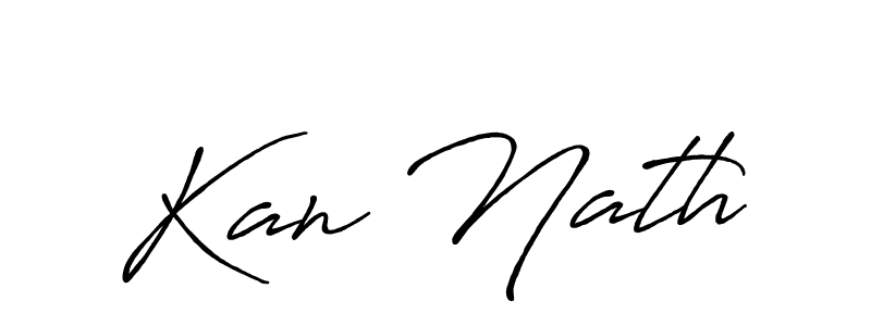 Create a beautiful signature design for name Kan Nath. With this signature (Antro_Vectra_Bolder) fonts, you can make a handwritten signature for free. Kan Nath signature style 7 images and pictures png