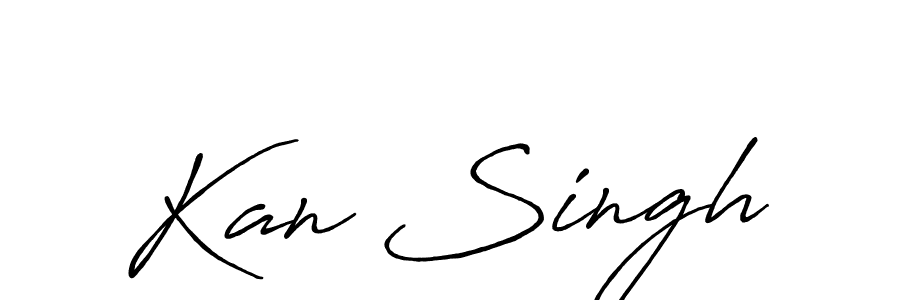 Kan Singh stylish signature style. Best Handwritten Sign (Antro_Vectra_Bolder) for my name. Handwritten Signature Collection Ideas for my name Kan Singh. Kan Singh signature style 7 images and pictures png