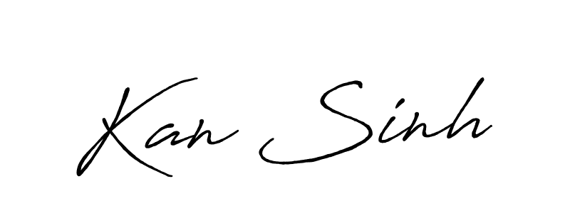 Also we have Kan Sinh name is the best signature style. Create professional handwritten signature collection using Antro_Vectra_Bolder autograph style. Kan Sinh signature style 7 images and pictures png