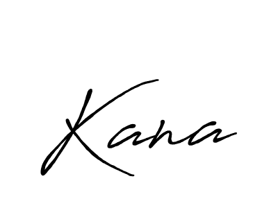 How to make Kana signature? Antro_Vectra_Bolder is a professional autograph style. Create handwritten signature for Kana name. Kana signature style 7 images and pictures png