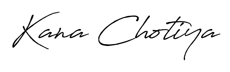 Quickly download Kana Chotiya name signature in high-resolution PNG using Antro_Vectra_Bolder style. Ready to insert into PDFs and online applications. Kana Chotiya signature style 7 images and pictures png