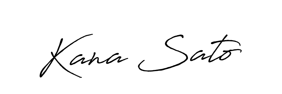 Make a beautiful signature design for name Kana Sato. With this signature (Antro_Vectra_Bolder) style, you can create a handwritten signature for free. Kana Sato signature style 7 images and pictures png