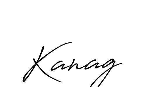 Use a signature maker to create a handwritten signature online. With this signature software, you can design (Antro_Vectra_Bolder) your own signature for name Kanag. Kanag signature style 7 images and pictures png