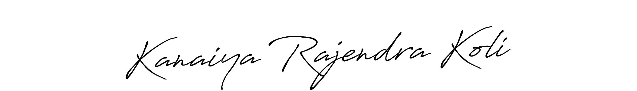 It looks lik you need a new signature style for name Kanaiya Rajendra Koli. Design unique handwritten (Antro_Vectra_Bolder) signature with our free signature maker in just a few clicks. Kanaiya Rajendra Koli signature style 7 images and pictures png