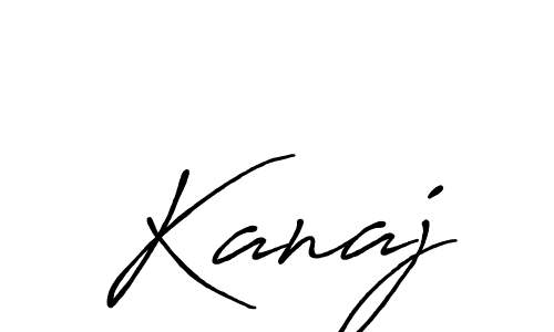 Make a beautiful signature design for name Kanaj. With this signature (Antro_Vectra_Bolder) style, you can create a handwritten signature for free. Kanaj signature style 7 images and pictures png