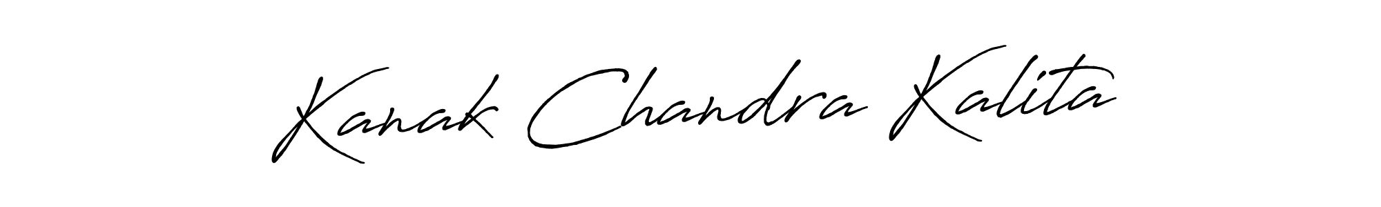 Create a beautiful signature design for name Kanak Chandra Kalita. With this signature (Antro_Vectra_Bolder) fonts, you can make a handwritten signature for free. Kanak Chandra Kalita signature style 7 images and pictures png