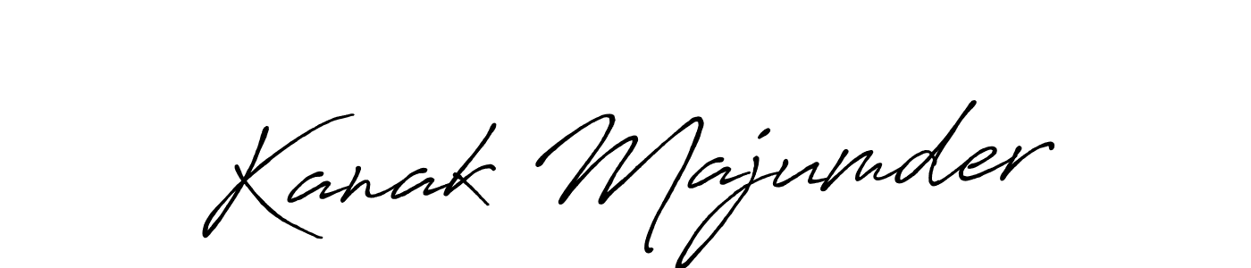 How to make Kanak Majumder name signature. Use Antro_Vectra_Bolder style for creating short signs online. This is the latest handwritten sign. Kanak Majumder signature style 7 images and pictures png