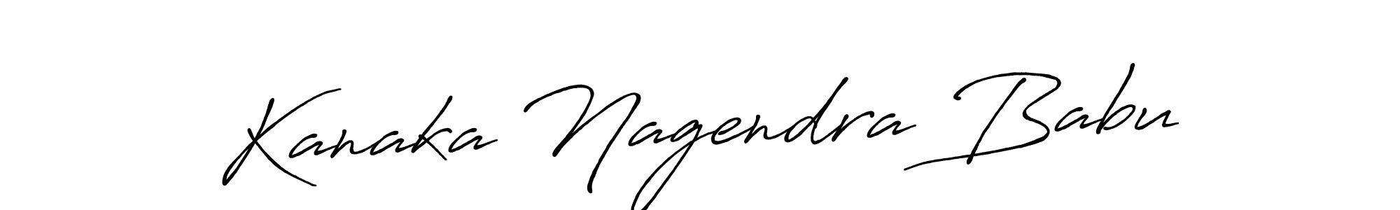 How to make Kanaka Nagendra Babu name signature. Use Antro_Vectra_Bolder style for creating short signs online. This is the latest handwritten sign. Kanaka Nagendra Babu signature style 7 images and pictures png