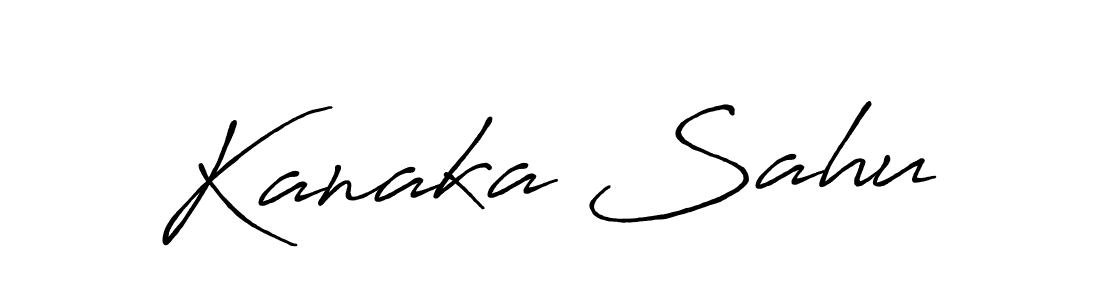 Design your own signature with our free online signature maker. With this signature software, you can create a handwritten (Antro_Vectra_Bolder) signature for name Kanaka Sahu. Kanaka Sahu signature style 7 images and pictures png