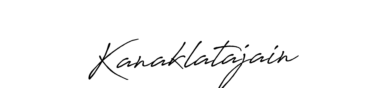 Also we have Kanaklatajain name is the best signature style. Create professional handwritten signature collection using Antro_Vectra_Bolder autograph style. Kanaklatajain signature style 7 images and pictures png
