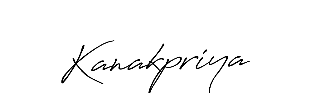 Create a beautiful signature design for name Kanakpriya. With this signature (Antro_Vectra_Bolder) fonts, you can make a handwritten signature for free. Kanakpriya signature style 7 images and pictures png