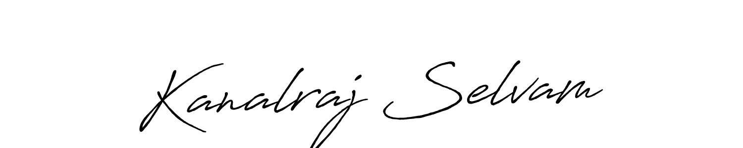 The best way (Antro_Vectra_Bolder) to make a short signature is to pick only two or three words in your name. The name Kanalraj Selvam include a total of six letters. For converting this name. Kanalraj Selvam signature style 7 images and pictures png