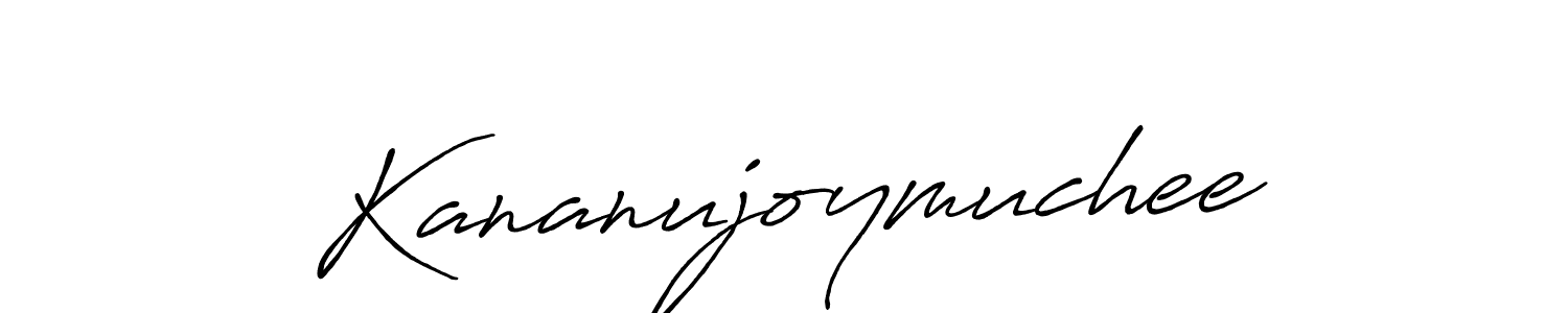 Create a beautiful signature design for name Kananujoymuchee. With this signature (Antro_Vectra_Bolder) fonts, you can make a handwritten signature for free. Kananujoymuchee signature style 7 images and pictures png