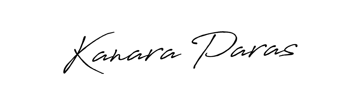 The best way (Antro_Vectra_Bolder) to make a short signature is to pick only two or three words in your name. The name Kanara Paras include a total of six letters. For converting this name. Kanara Paras signature style 7 images and pictures png
