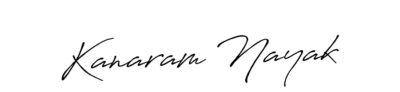 How to make Kanaram Nayak name signature. Use Antro_Vectra_Bolder style for creating short signs online. This is the latest handwritten sign. Kanaram Nayak signature style 7 images and pictures png