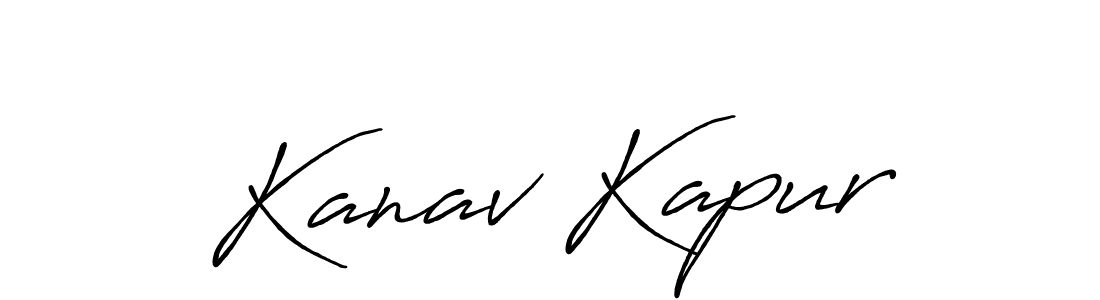 How to make Kanav Kapur signature? Antro_Vectra_Bolder is a professional autograph style. Create handwritten signature for Kanav Kapur name. Kanav Kapur signature style 7 images and pictures png