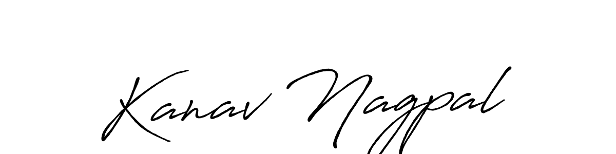 Create a beautiful signature design for name Kanav Nagpal. With this signature (Antro_Vectra_Bolder) fonts, you can make a handwritten signature for free. Kanav Nagpal signature style 7 images and pictures png
