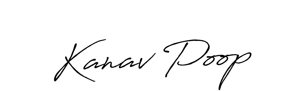 Make a beautiful signature design for name Kanav Poop. Use this online signature maker to create a handwritten signature for free. Kanav Poop signature style 7 images and pictures png