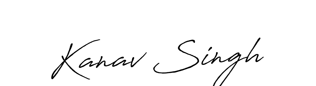 Design your own signature with our free online signature maker. With this signature software, you can create a handwritten (Antro_Vectra_Bolder) signature for name Kanav Singh. Kanav Singh signature style 7 images and pictures png