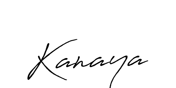 Design your own signature with our free online signature maker. With this signature software, you can create a handwritten (Antro_Vectra_Bolder) signature for name Kanaya. Kanaya signature style 7 images and pictures png