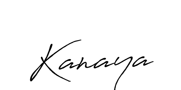 Design your own signature with our free online signature maker. With this signature software, you can create a handwritten (Antro_Vectra_Bolder) signature for name Kanaya. Kanaya signature style 7 images and pictures png